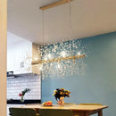 GobekUsa Dandelion Crystal Ceiling Lamp Chandelier for Bedroom Dining Room Kitchen Island