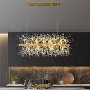 GobekUsa Dandelion Crystal Ceiling Lamp Chandelier for Bedroom Dining Room Kitchen Island