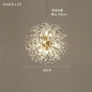 GobekUsa Dandelion Crystal Ceiling Lamp Chandelier for Bedroom Dining Room Kitchen Island