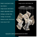 GobekUsa Acrylic Leaf Chandelier LED Light Dimmable Luxury Pendant for Home Decor