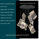 GobekUsa Acrylic Leaf Chandelier LED Light Dimmable Luxury Pendant for Home Decor
