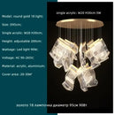 GobekUsa Acrylic Leaf Chandelier LED Light Dimmable Luxury Pendant for Home Decor