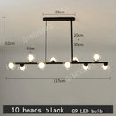 GobekUsa Bubble Ball LED Hanging Chandelier: Modern Nordic Magic Bean Design with G9 Lights