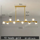 GobekUsa Bubble Ball LED Hanging Chandelier: Modern Nordic Magic Bean Design with G9 Lights