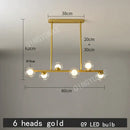 GobekUsa Bubble Ball LED Hanging Chandelier: Modern Nordic Magic Bean Design with G9 Lights