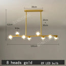 GobekUsa Bubble Ball LED Hanging Chandelier: Modern Nordic Magic Bean Design with G9 Lights