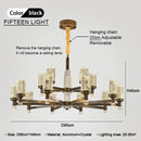 GobekUsa Bubble Crystal Chandelier for Luxurious Living Room Decor