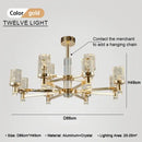 GobekUsa Bubble Crystal Chandelier for Luxurious Living Room Decor