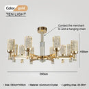 GobekUsa Bubble Crystal Chandelier for Luxurious Living Room Decor