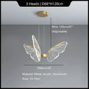 GobekUsa Butterfly Modern Pendant Chandelier for Living Room and Dining Area