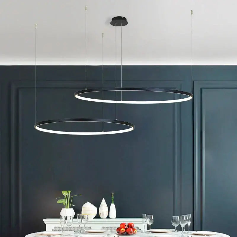 GobekUsa Circular LED Chandelier: Modern Circle Lights for Interior Lighting Engineering, photo 3 of 5