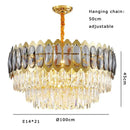 GobekUsa Crystal Ceiling Chandelier for Modern Living Room Decor