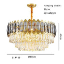 GobekUsa Crystal Ceiling Chandelier for Modern Living Room Decor