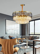 GobekUsa Crystal Ceiling Chandelier for Modern Living Room Decor