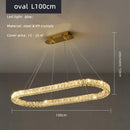 GobekUsa Crystal Ceiling Chandelier LED Light Fixture for Home Decor