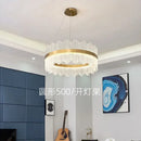 GobekUsa Crystal Chandelier: Modern Nordic LED Lighting for Living Room, Dining, and Bedroom