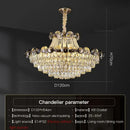GobekUsa Crystal Chandelier: Modern Nordic Luxury for Living Room, Dining Room, Bedroom
