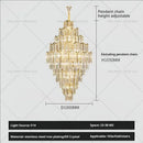 GobekUsa Crystal Chandelier: Modern Simple Luxury for Duplex Villa & Loft