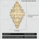 GobekUsa Crystal Chandelier: Modern Simple Luxury for Duplex Villa & Loft