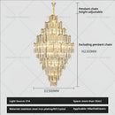 GobekUsa Crystal Chandelier: Modern Simple Luxury for Duplex Villa & Loft