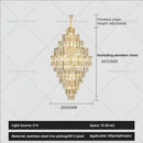 GobekUsa Crystal Chandelier: Modern Simple Luxury for Duplex Villa & Loft
