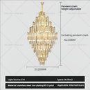 GobekUsa Crystal Chandelier: Modern Simple Luxury for Duplex Villa & Loft