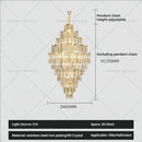 GobekUsa Crystal Chandelier: Modern Simple Luxury for Duplex Villa & Loft