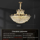 GobekUsa Crystal Chandelier: Modern Nordic Luxury for Living Room, Dining Room, Bedroom