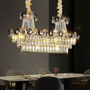 GobekUsa Crystal Chandelier: Modern Nordic Luxury for Living Room, Dining Room, Bedroom