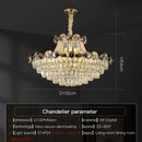 GobekUsa Crystal Chandelier: Modern Nordic Luxury for Living Room, Dining Room, Bedroom
