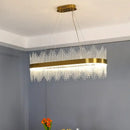 GobekUsa Crystal Chandelier: Modern Nordic LED Lighting for Living Room, Dining, and Bedroom