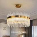 GobekUsa Crystal Chandelier: Modern Nordic LED Lighting for Living Room, Dining, and Bedroom