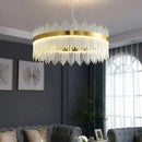 GobekUsa Crystal Chandelier: Modern Nordic LED Lighting for Living Room, Dining, and Bedroom