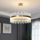 GobekUsa Crystal Chandelier: Modern Nordic LED Lighting for Living Room, Dining, and Bedroom
