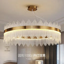 GobekUsa Crystal Chandelier: Modern Nordic LED Lighting for Living Room, Dining, and Bedroom