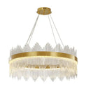 GobekUsa Crystal Chandelier: Modern Nordic LED Lighting for Living Room, Dining, and Bedroom