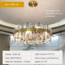 GobekUsa Crystal Chandelier: Modern Luxury, High-end, Creative Design for Living Room, Bedroom, Kitchen