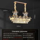 GobekUsa Crystal Chandelier: Modern Nordic Luxury for Living Room, Dining Room, Bedroom