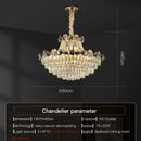 GobekUsa Crystal Chandelier: Modern Nordic Luxury for Living Room, Dining Room, Bedroom