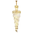 GobekUsa Crystal Chandelier: Modern Minimalist Duplex Living Room Luxury Light