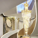 GobekUsa Crystal Chandelier: Modern Minimalist Duplex Living Room Luxury Light