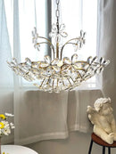 GobekUsa Crystal Flower Pendent Chandelier: Modern Design for Living Room, Restaurant & Bedroom