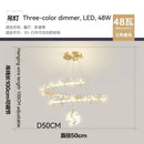 GobekUsa Crystal Flower Gold Ceiling Chandelier: Modern Luxury Nordic Living Room Light