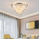 GobekUsa Crystal Flush Ceiling Light: Stylish Bedroom & Hotel Home Decor Lighting