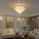 GobekUsa Crystal Flush Ceiling Light: Stylish Bedroom & Hotel Home Decor Lighting