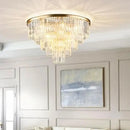 GobekUsa Crystal Flush Ceiling Light: Stylish Bedroom & Hotel Home Decor Lighting