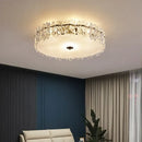 GobekUsa Crystal Glass Maple Leaf Ceiling Chandelier for Modern Luxury Minimalist Living Room
