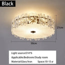 GobekUsa Crystal Glass Maple Leaf Ceiling Chandelier for Modern Luxury Minimalist Living Room