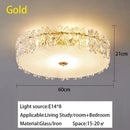 GobekUsa Crystal Glass Maple Leaf Ceiling Chandelier for Modern Luxury Minimalist Living Room