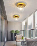 GobekUsa Crystal LED Ceiling Light Modern Gold Living Room Indoor Lighting Fixture